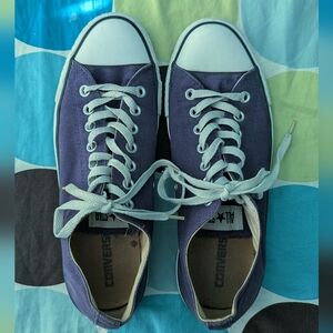 Converse Purple Low-Top Canvas Sneakers